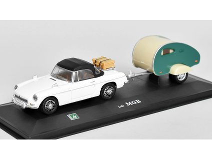 354457 mgb spider closed caravan 1 43 cararama