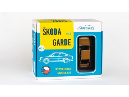 356380 skoda garde stavebnice 1982 bronzova metaliza 1 43 abrex