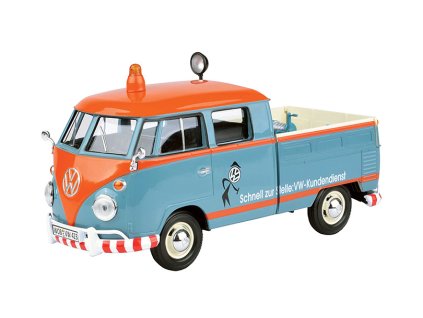359290 volkswagen t1 doka ustomer service pick up 4 stk with loaded 1 24 motormax