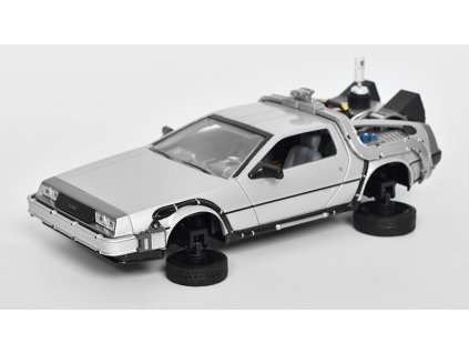 371281 delorean back to the future ii flying wheel version 1 24 welly