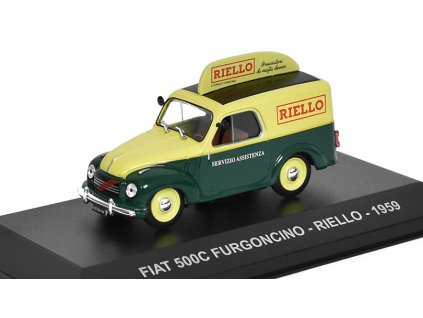 372643 fiat 500c furgoncino riello 1959 1 43 casopis s modelem