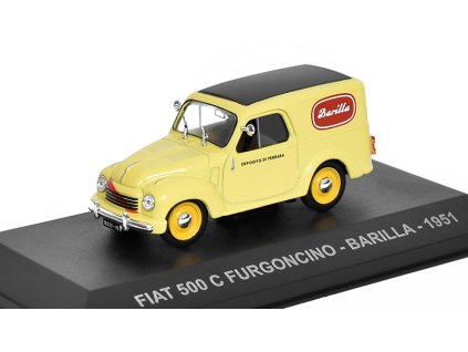 372646 fiat 500c furgoncino barilla 1951 1 43 casopis s modelem