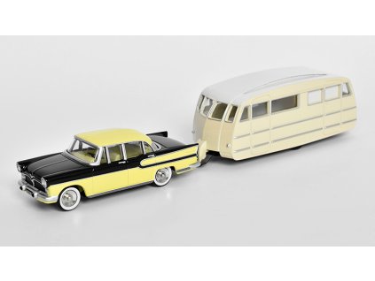 373123 simca vedette chambord henon caravan roulotte 1958 1 43 norev