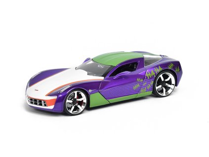378490 chevrolet corvette stingray 2009 s figurkou jokerovi 1 24 jada toys