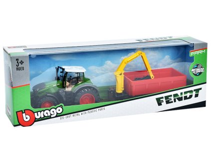 378538 fendt 1050 vario traktor s privesem s drapakem 1 50 bburago