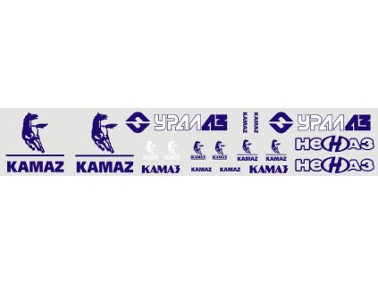 385102 obtisky na modely kamaz ural 1 43