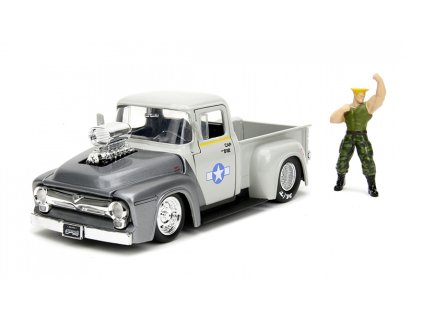 386236 ford f 100 1956 s figurkou guile street fighter 1 24 jada toys