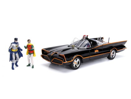 386242 batmobile 1966 s figurkami batmana a robina 1 18 jada toys