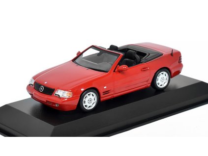 387481 mercedes benz sl 1999 cervena 1 43 maxichamps