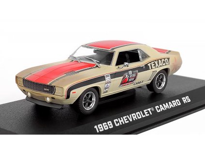 388834 chevrolet camaro rs 18 texaco 1969 cam t 1 43 greenlight