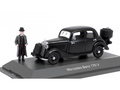 393274 mercedes benz 170v gasogeno holzvergaser 1949 s figurkou 1 43 schuco