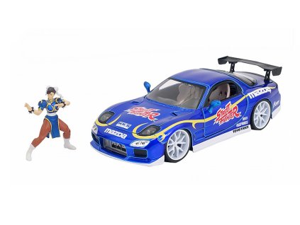 393421 mazda rx 7 1993 s figurkou chun li 1 24 jada toys