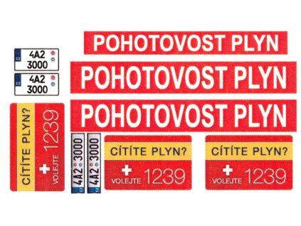 397468 obtisky na modely 1 43 pohotovost plyn