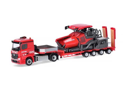 vyr 27255Mercedes Benz Actros s navesem finiser Kutter 187 Herpa 3