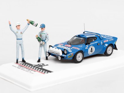 400000 1 lancia stratos hf 4 winner rallye monte carlo 1979 s figurkami b darniche a mahe 1 43 ixo models
