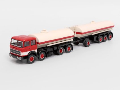 Fiat 691 Millepiedi Cisternová souprava s přívěsem 187 Brekina (3)