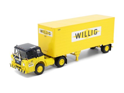 Ford Serie C 1984 s přívěsem Willing 143 Altaya časopis s modelem (3)