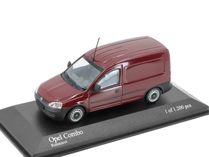 Opel Combo Van 2002 červená 143 Minichamps (1)