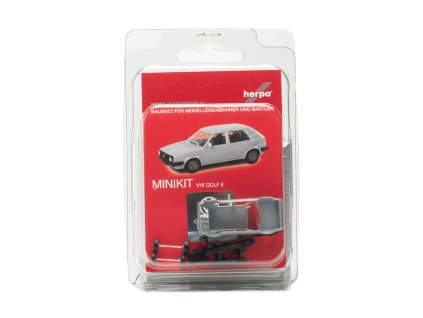 Volkswagen Golf II šedá Minikit 187 Herpa stavebnice