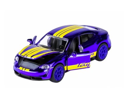 Porsche Taycan Turbo S fialová 164 Majorette (2)