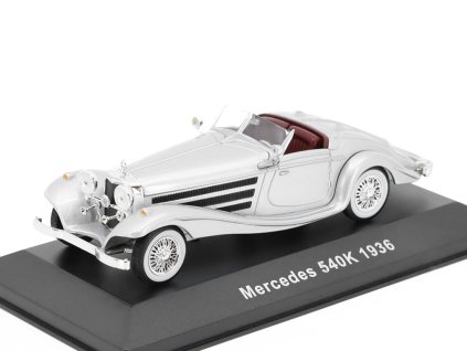 Mercedes 540K 1936 šedá 143 Altaya časopis s modelem (3)