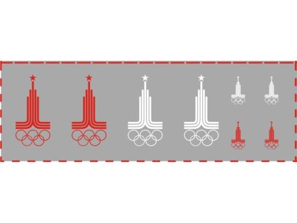 Obtisky na modely 143 124 118 Olympijské hry 1980