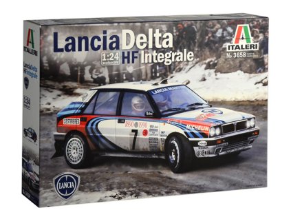 Lancia Delta HF Integrale #7 Rallye Monte Carlo T. Siviero M. Biasion 1990 124 Italeri stavebnice