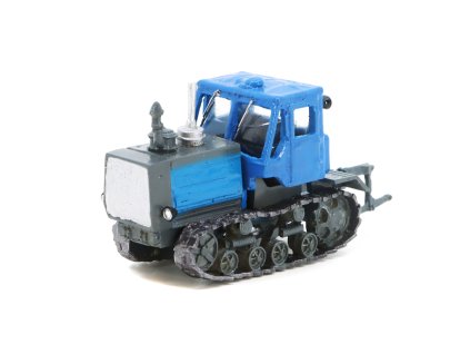 Traktor T 150 modrá 187 Ručně vyrobený model (3)