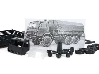 KamAZ 4310 Plachtový Stavebnice 187 Ručně vyrobený KIT (2)