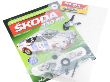Škoda 130 RS 18 časopis #19 se stavebnicí