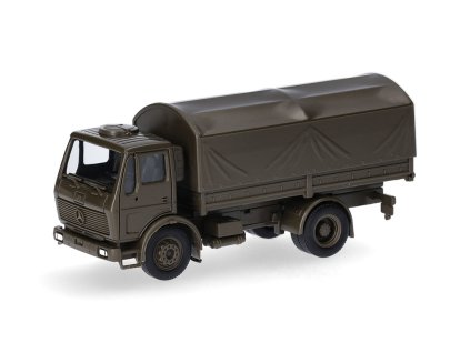 Mercedes Benz NG LKW s plachtou Bundeswehr 187 Herpa (2)