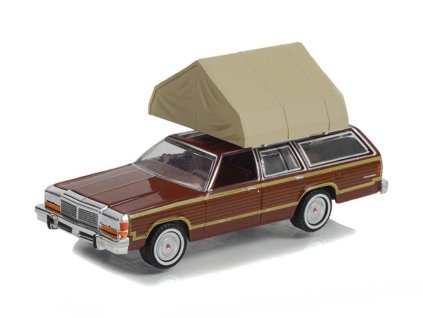 Ford LTD Country Squire 1979 se střešním stanem 164 GreenLight (1)