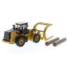 387580 2 caterpillar 950m kolovy nakladac s vidlici 1 64 diecast masters