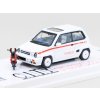 Honda City Turbo II bílá + Motocompo 164 INNO Models (2)