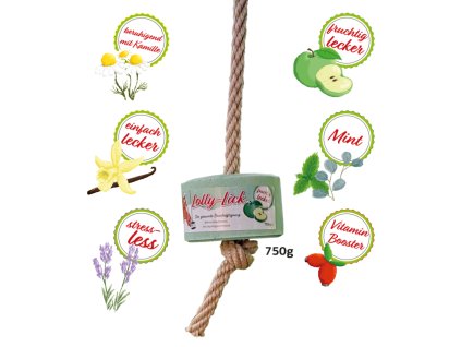 Koňské lízátko Lolly-Lick - zdravé lízátko bez cukru pro koně (Velikost Máta a eukalyptus)
