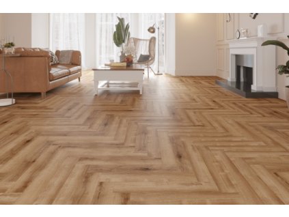 Kompozitná podlaha - Econ Floor / Herringbone 4/41 / Dub Fishbone 2607