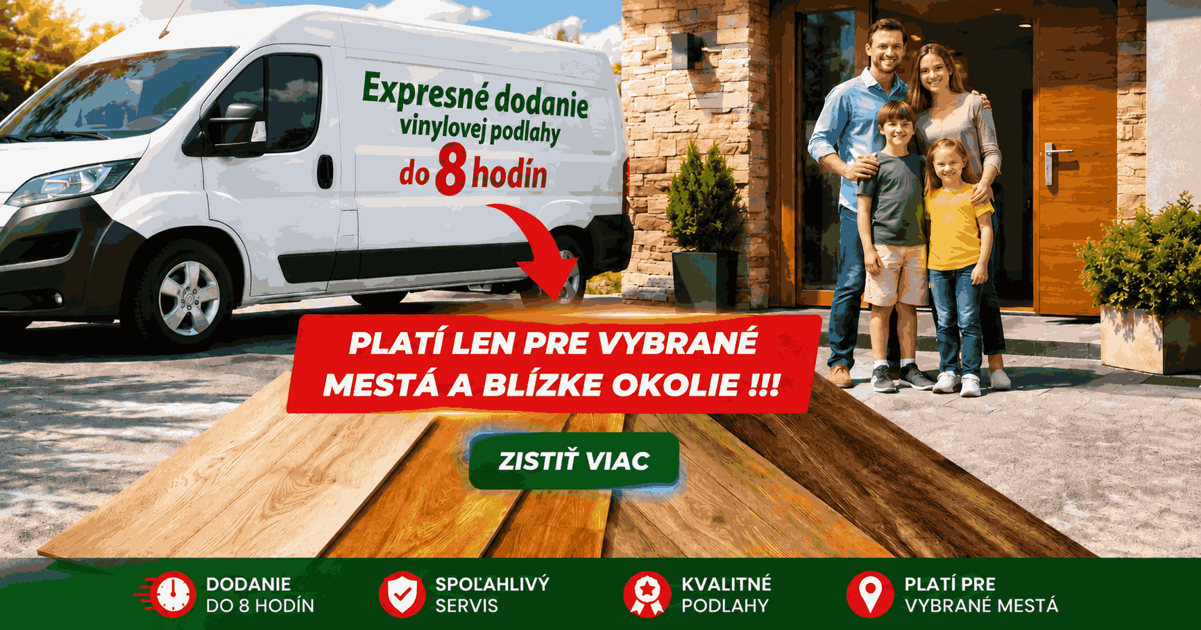 Bratislava vinylová podlaha - doručenie do 8 hodín. Doprava expresne rýchlo
