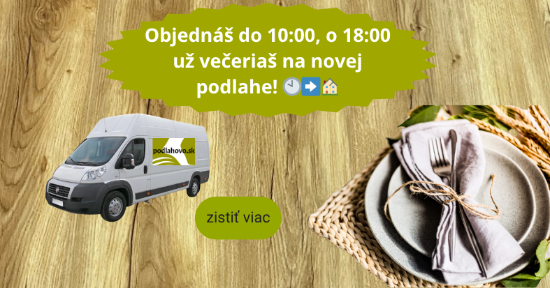Bratislava vinylová podlaha - doručenie do 8 hodín. Doprava expresne rýchlo