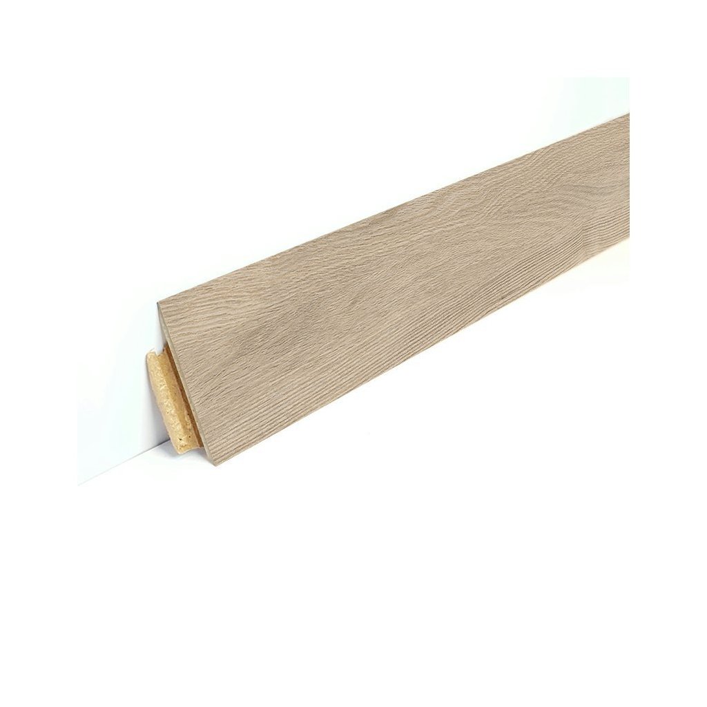 Originální soklová lišta zkosená K45 k podlaze Longline Click 1084 Dub vápněný pískový
