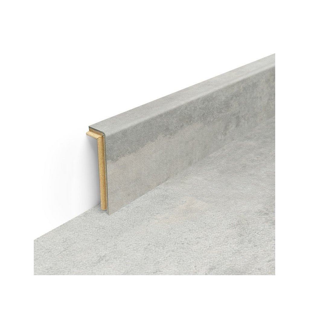 Originální soklová lišta klasická KS56 pro vinylové podlahy Klasická KS56 Stoneline Cement bílý 1067