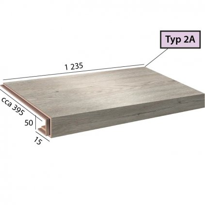 Ecoline Step 2A 9506 Dub biely polárny podlahovo