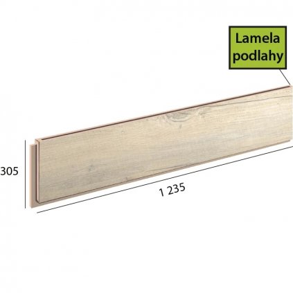 Ecoline step lamela 9503 Borovica biela rustikal podlahovo