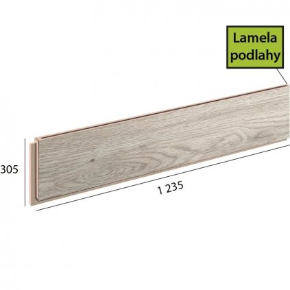 Ecoline step lamela 9506 Dub biely polárny podlahovo