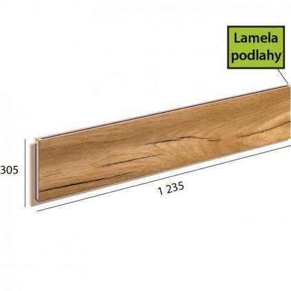 Ecoline step lamela 9523 Dub jesenný podlahovo