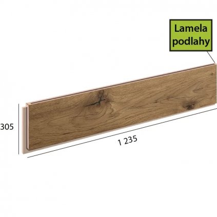 Ecoline step lamela 9524 Dub taliansky prírodný podlahovo