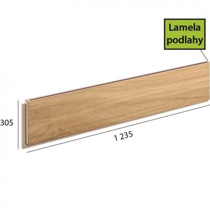 Ecoline step lamela 9560 Buk vita podlahovo
