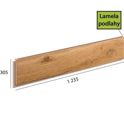 Ecoline step lamela 9590 Dub kráľovský hnedý podlahovo