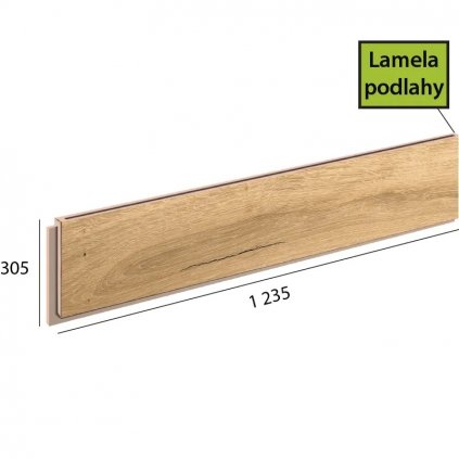 Ecoline step lamela 9591 Dub kráľovský svetlý podlahovo