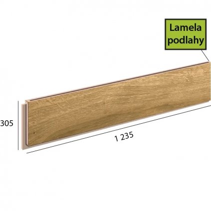 Ecoline step lamela 9592 Dub kráľovský prírodný podlahovo