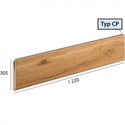 Ecoline step CP 9590 Dub kráľovský hnedý podlahovo